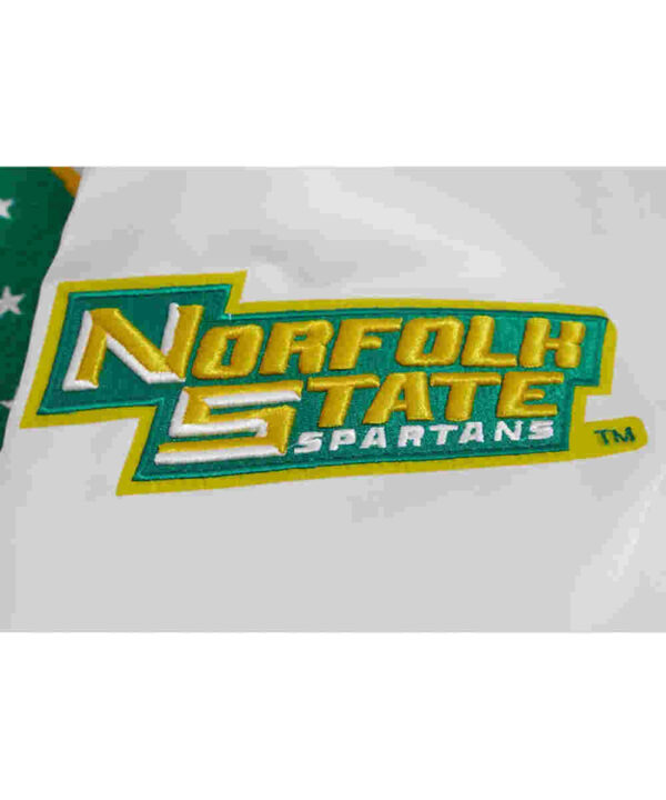 Norfolk State University Classic Rib Satin Jacket