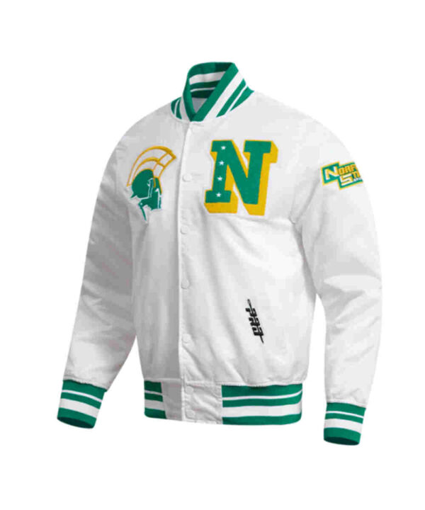 Norfolk State University Classic Rib Satin Jacket