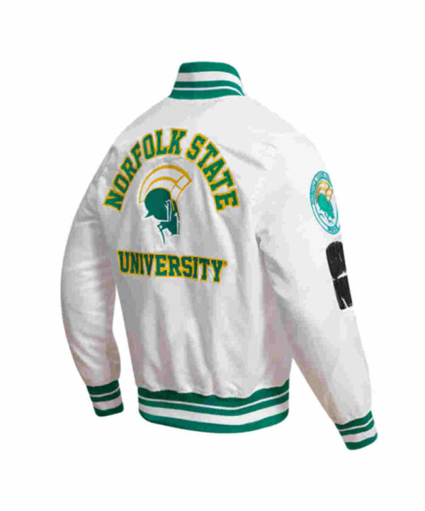 Norfolk State University Classic Rib Satin Jacket