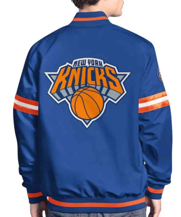 NY Knicks Scout Varsity Satin Jacket