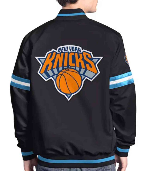 NY Knicks Scout Varsity Satin Jacket