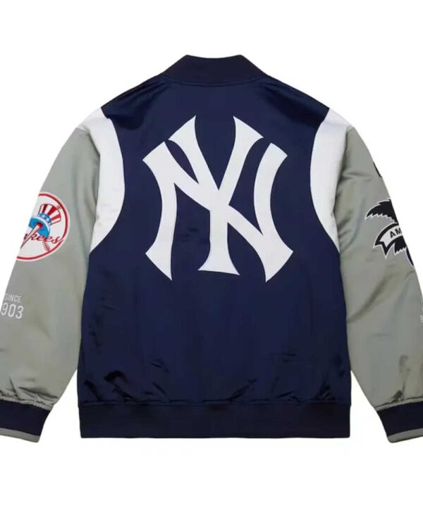 NY Yankees Cooperstown Team Origins Satin Jacket