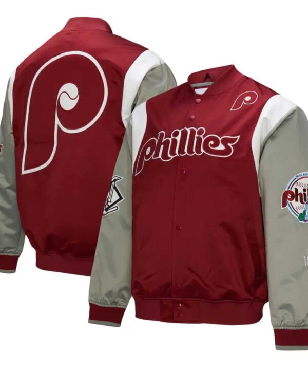 Philadelphia Phillies Cooperstown Team Origins Satin Jacket