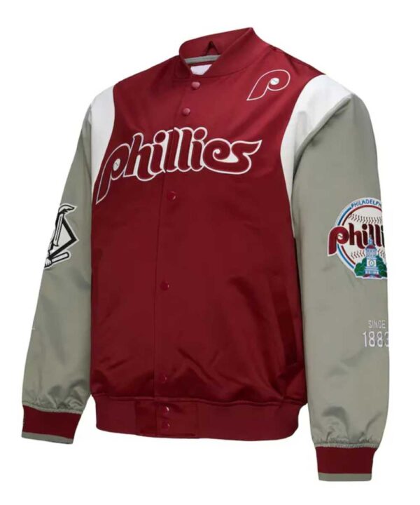 Philadelphia Phillies Cooperstown Team Origins Satin Jacket
