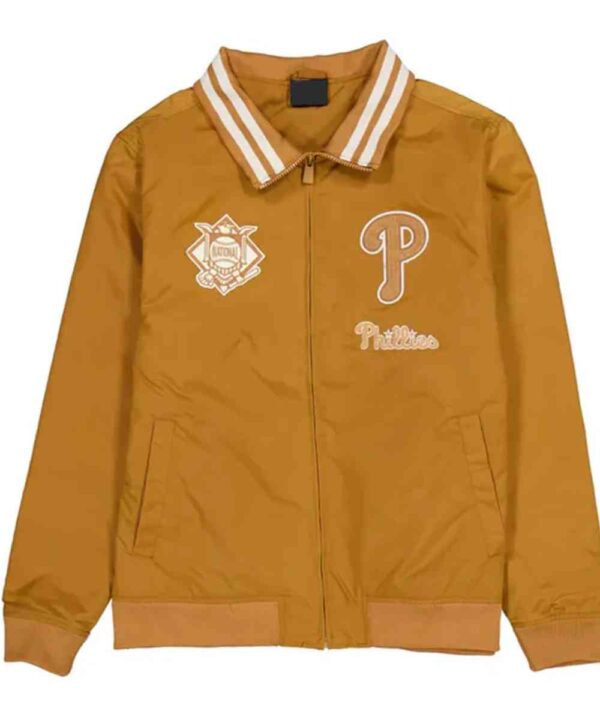 Philadelphia Phillies Logo Select Light Bronze Jacket