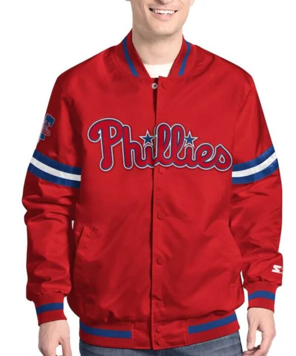 Philadelphia Phillies Scout Varsity Satin Jacket