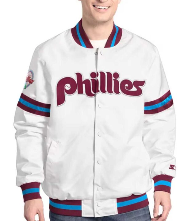 Philadelphia Phillies Scout Varsity Satin Jacket