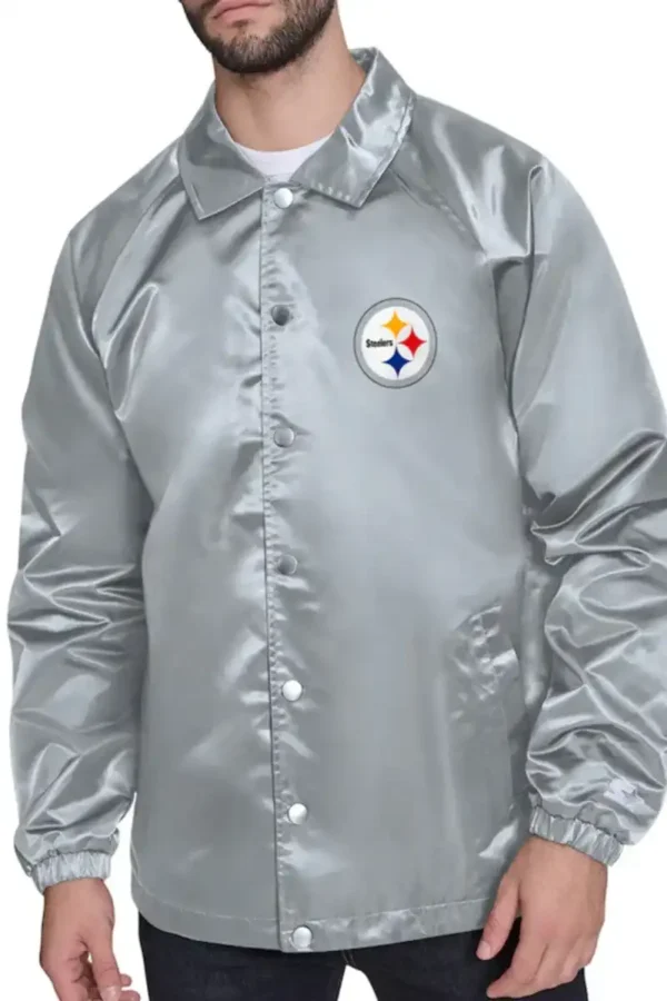 Pittsburgh Steelers Retro Logo Coaches Jacket