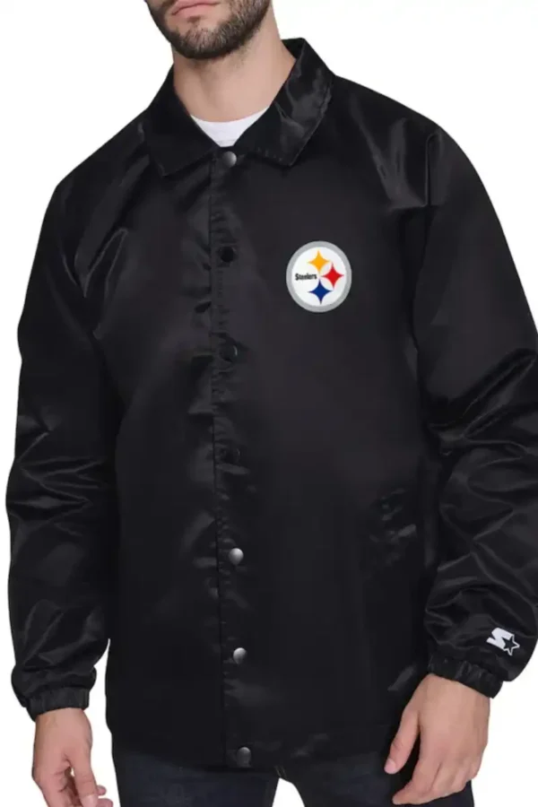 Pittsburgh Steelers Retro Logo Coaches Jacket