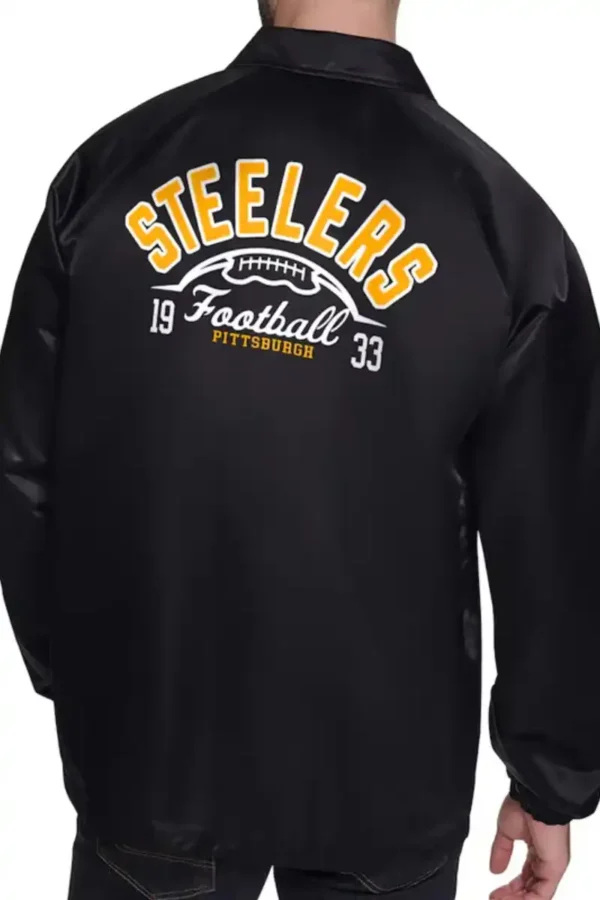 Pittsburgh Steelers Retro Logo Coaches Jacket