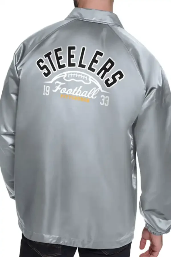 Pittsburgh Steelers Retro Logo Coaches Jacket