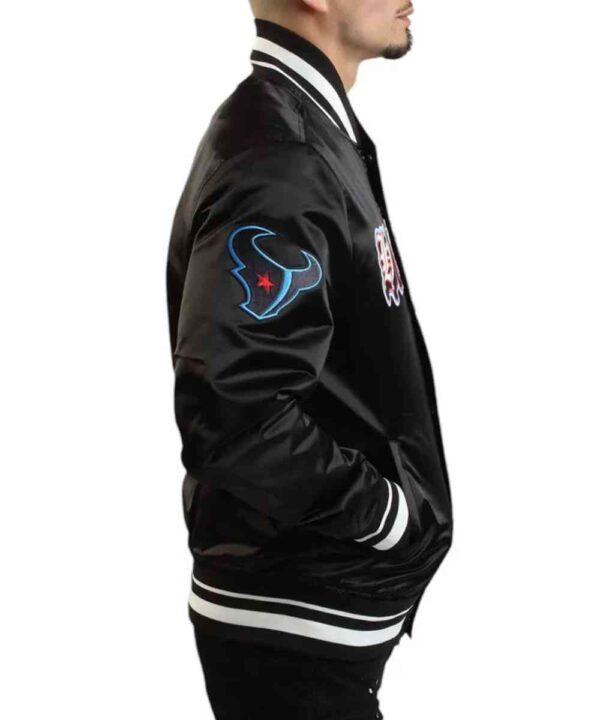 Ransom Houston Texans Black Satin Jacket