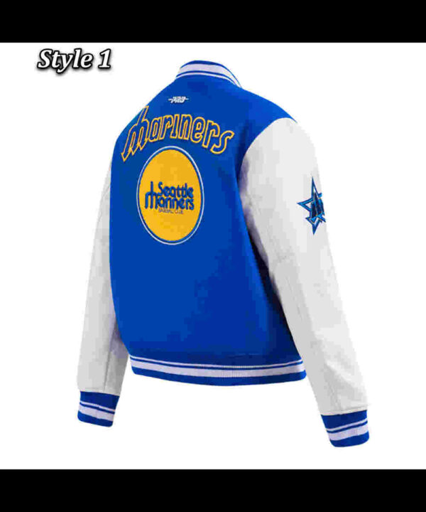 Retro Classic Rib Seattle Mariners Varsity Jacket