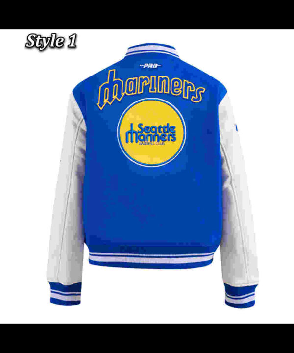 Retro Classic Rib Seattle Mariners Varsity Jacket