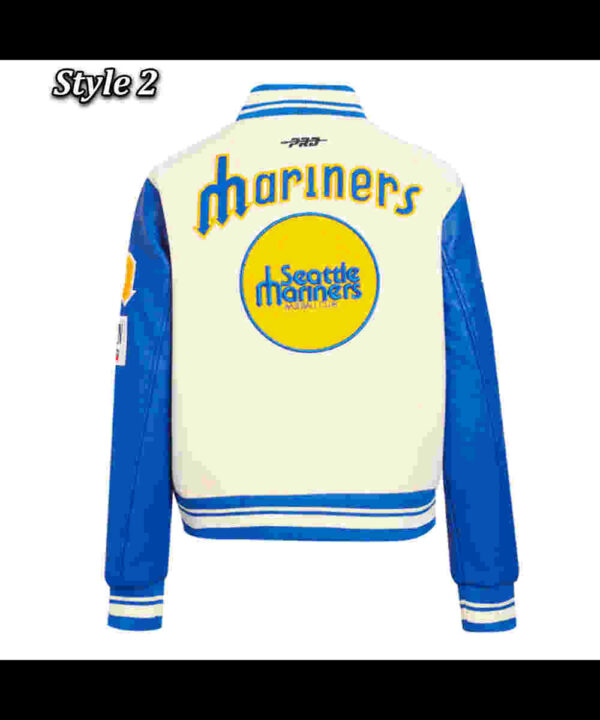 Retro Classic Rib Seattle Mariners Varsity Jacket