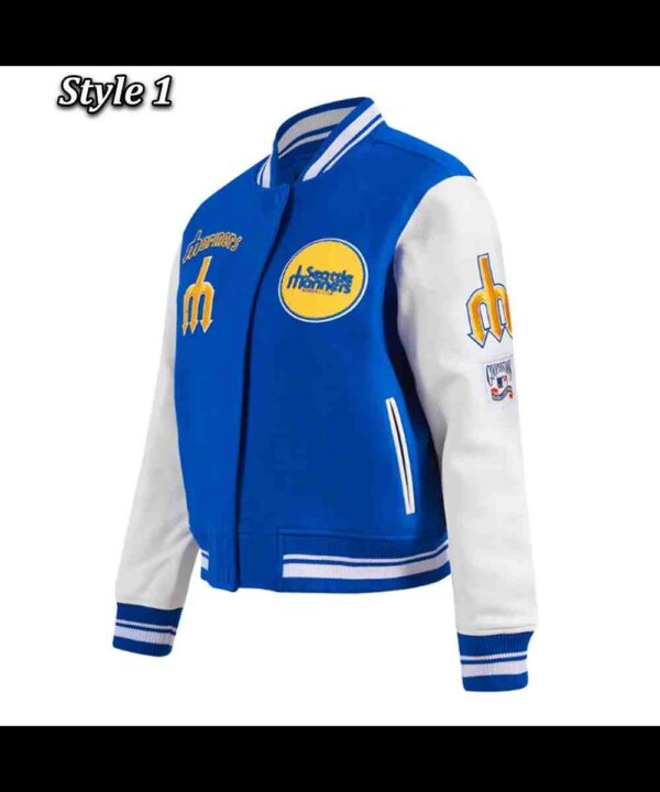 Retro Classic Rib Seattle Mariners Varsity Jacket