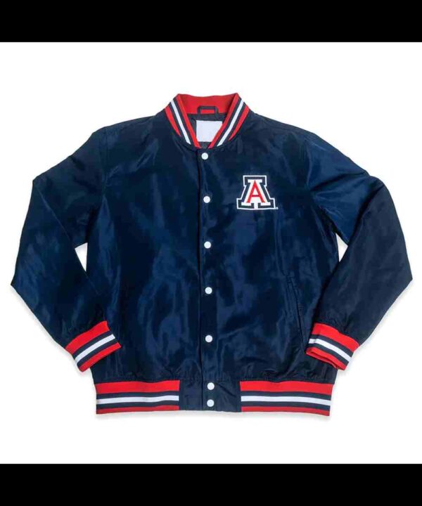 Arizona Wildcats Script Navy Retro Bomber Jacket