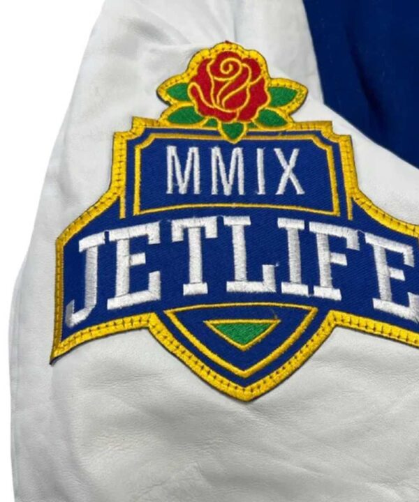 Royal/White Jet Life Varsity Jacket
