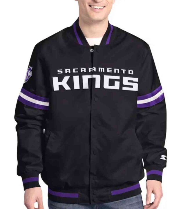 Sacramento Kings Scout Varsity Satin Jacket