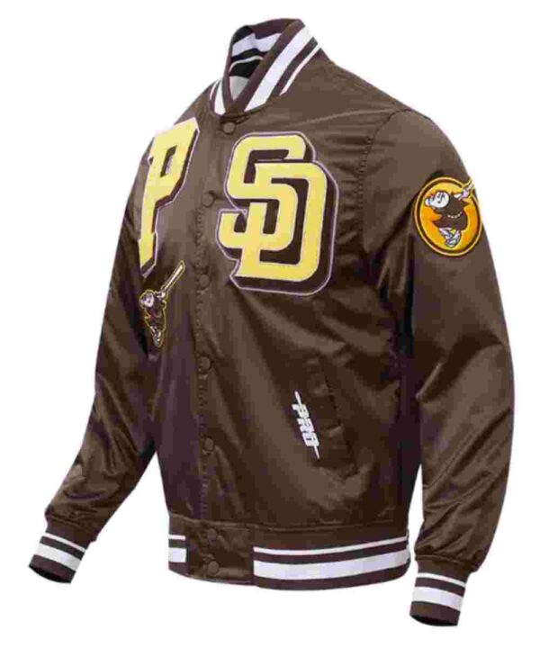San Diego Padres Mashup Classic Rib Satin Jacket