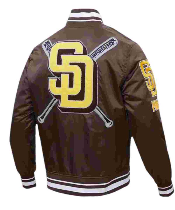 San Diego Padres Mashup Classic Rib Satin Jacket
