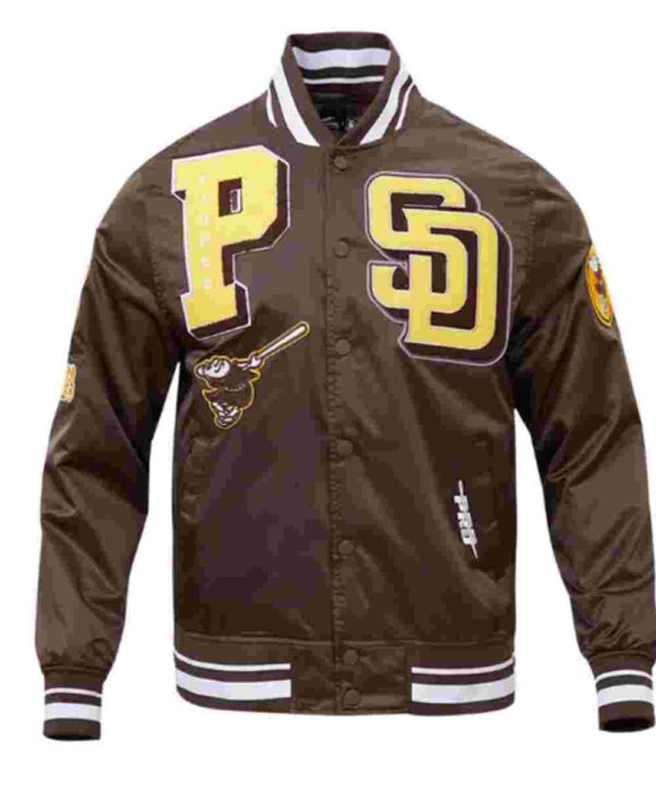 San Diego Padres Mashup Classic Rib Satin Jacket
