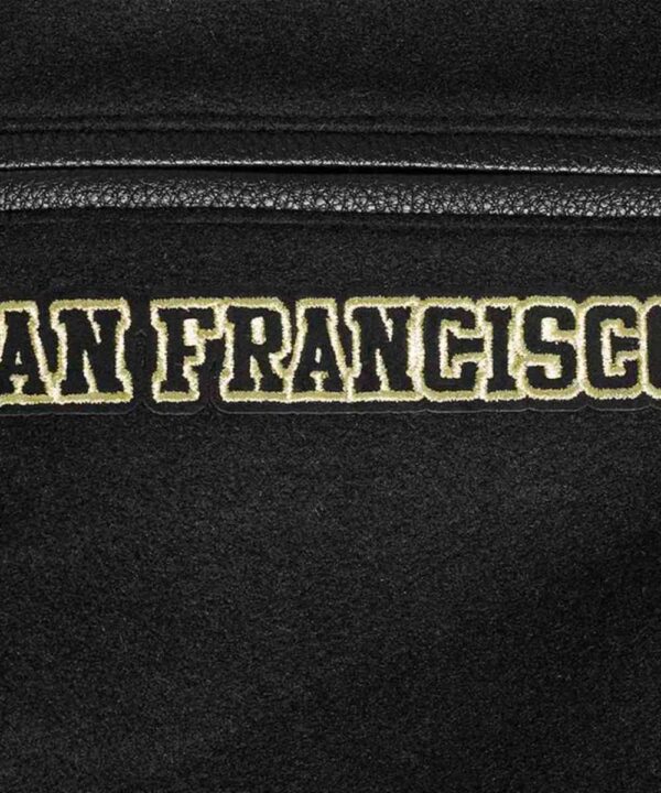 San Francisco 49ers Full-Zip Black Varsity Jacket