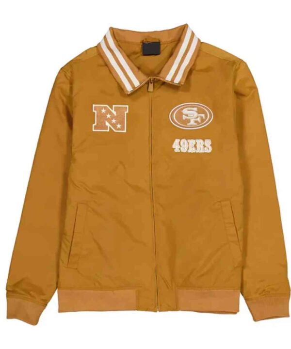 San Francisco 49ers Logo Select Light Bronze Jacket