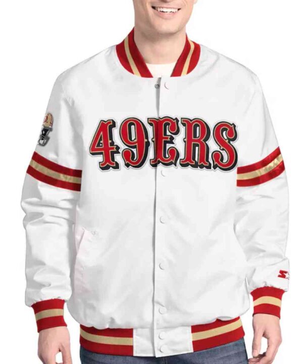 San Francisco 49ers Scout Varsity Satin Jacket