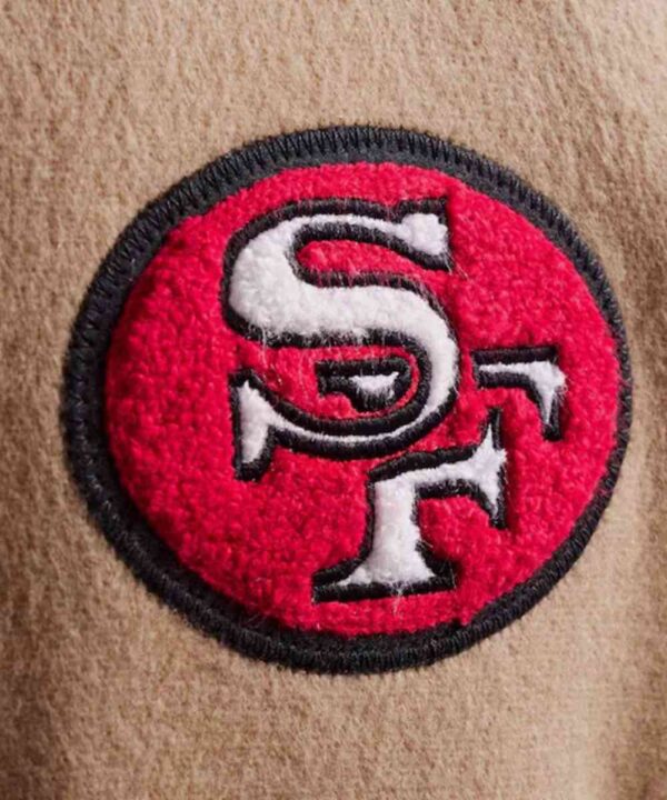 San Francisco 49ers Teddy Varsity Wool Jacket