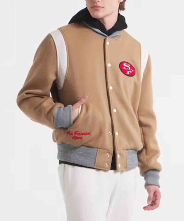 San Francisco 49ers Teddy Varsity Wool Jacket