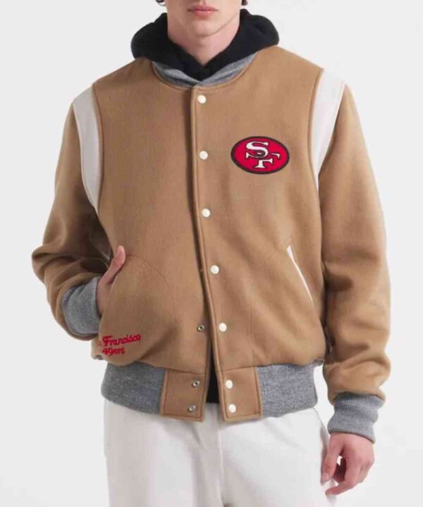 San Francisco 49ers Teddy Varsity Wool Jacket