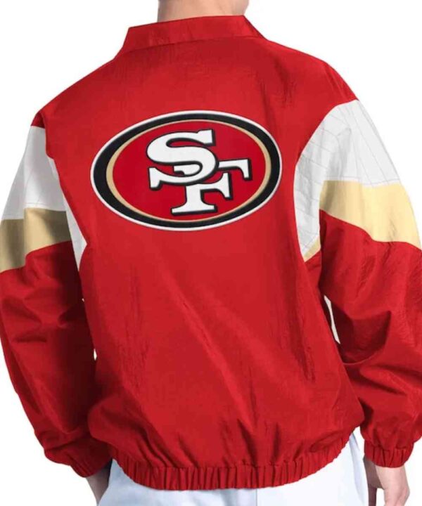 San Francisco 49ers Yard Line Scarlet Full-Zip Jacket