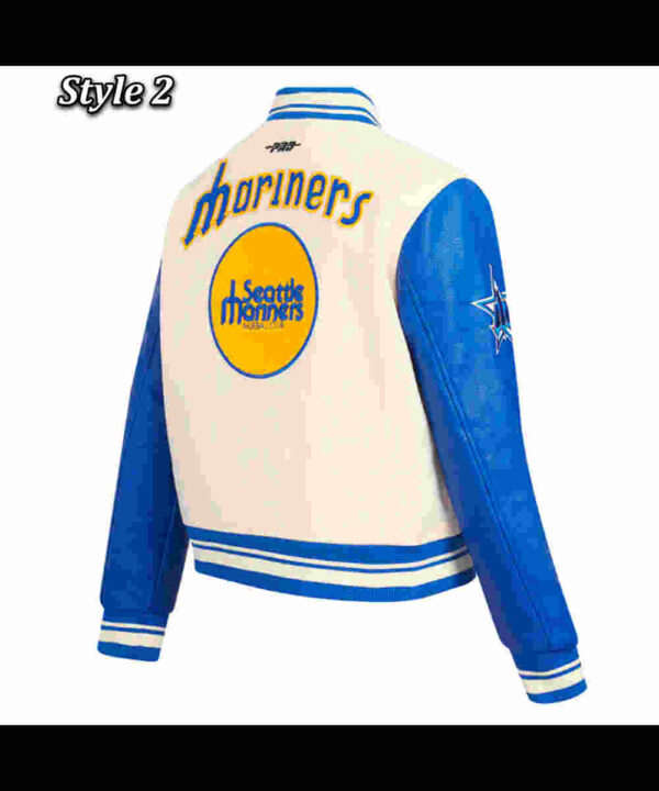 Retro Classic Rib Seattle Mariners Varsity Jacket