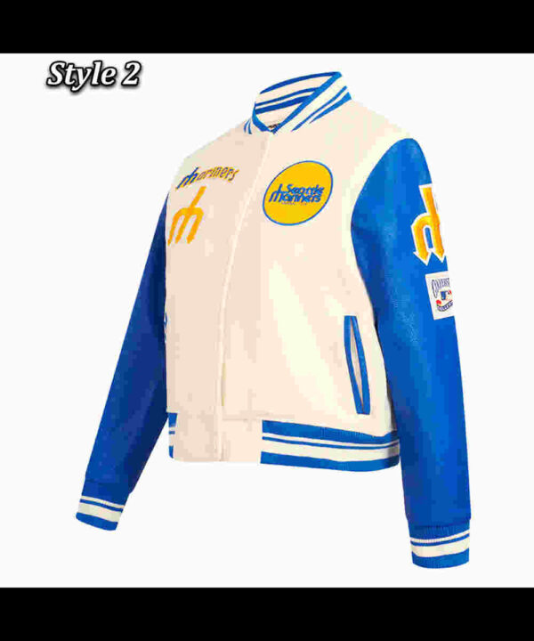 Retro Classic Rib Seattle Mariners Varsity Jacket