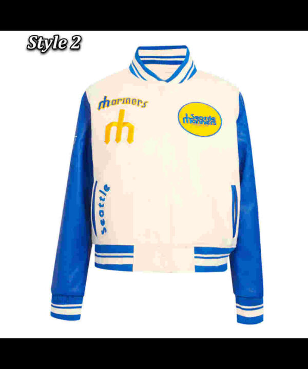 Retro Classic Rib Seattle Mariners Varsity Jacket