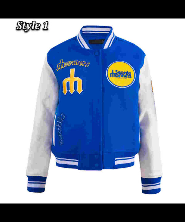 Retro Classic Rib Seattle Mariners Varsity Jacket