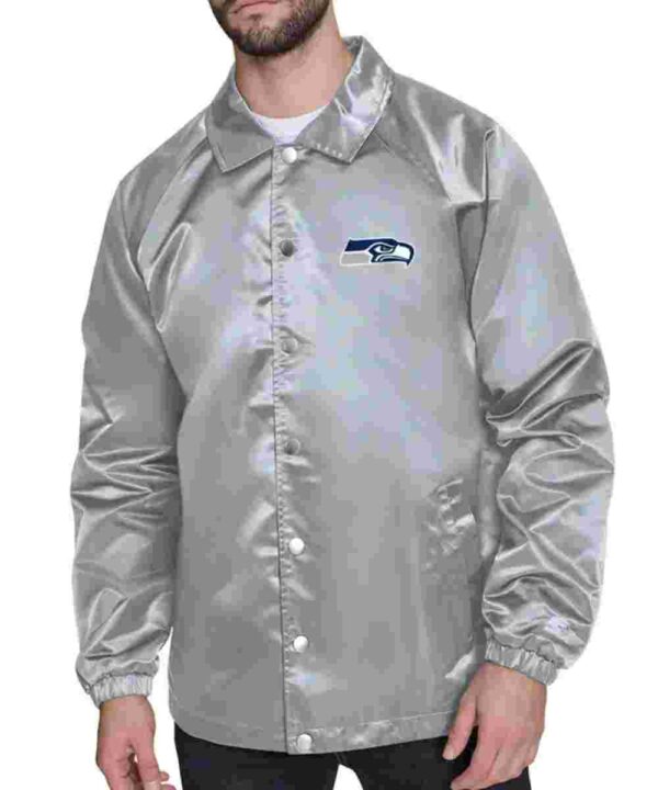 Seattle Seahawks Retro Logo Coaches Jacket