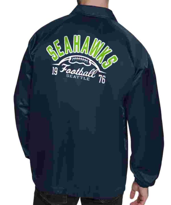 Seattle Seahawks Retro Logo Coaches Jacket