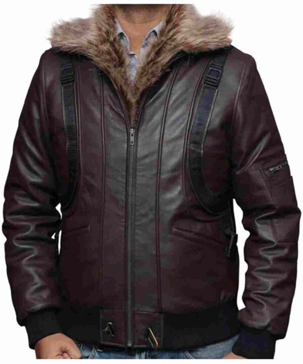 Spiderman Homecoming Michael Keaton Brown Leather Jacket
