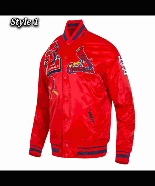 St. Louis Cardinals Mashup Classic Rib Satin Jacket - Image 9
