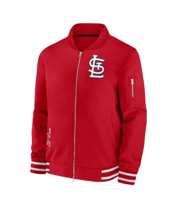 St. Louis Cardinals Full-Zip Red Bomber Jacket