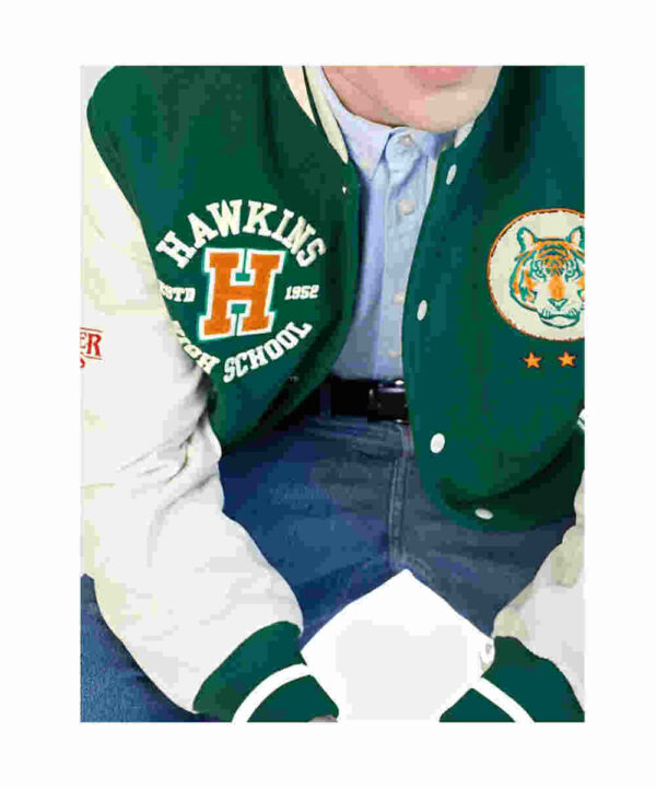 Stranger Things Hawkins Stadium Varsity Jacket