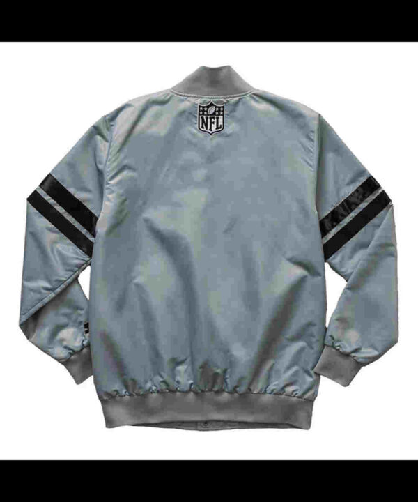 Super Bowl LIX Gray Varsity Satin Jacket