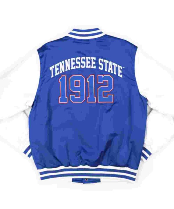 Tennessee State Royal and White Baseball Jacket