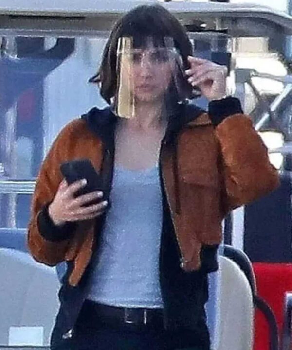 The Gray Man Ana De Armas Brown Cropped Jacket