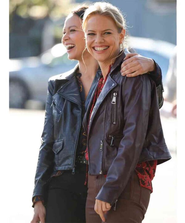 The Rookie S05 Mircea Monroe Leather Jacket