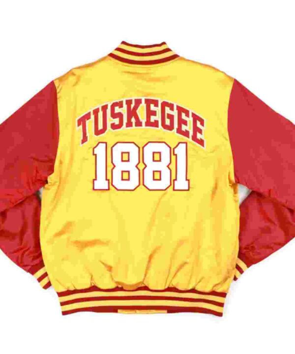 Tuskegee University Gold and Red Baseball Jacket