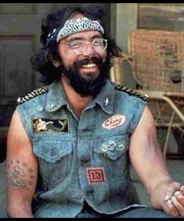 Tommy Chong Up in Smoke Roaches Denim Blue Vest