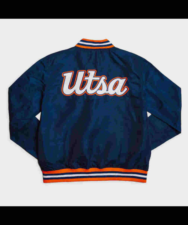 UTSA Roadrunners Script Navy Bomber Jacket